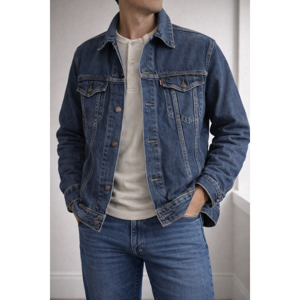 Levi Strauss & Co Trucker Jacket – Men's M Classic‎ Blue Denim CW 1823